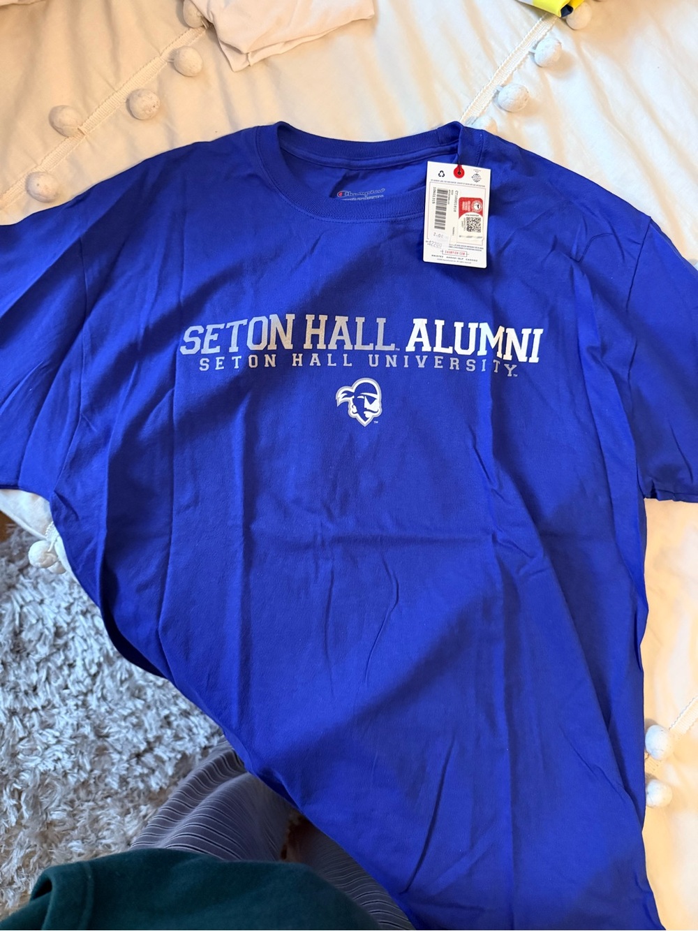 Champion Royal Blue Seton Hall Alumni Short Sleeve Tee
